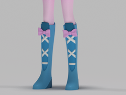 Size: 2048x1536 | Tagged: safe, artist:sindroom, screencap, pinkie pie, equestria girls, g4, 3d, boots, female, legs, pictures of legs, shoes, solo