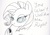 Size: 2269x1610 | Tagged: safe, artist:ethereal-desired, rarity, pony, unicorn, g4, bust, eyelashes, female, lidded eyes, mare, partial color, portrait, smiling, solo, sunglasses, traditional art