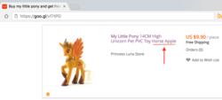 Size: 1462x662 | Tagged: safe, applejack, alicorn, pony, g4, alicornified, aliexpress, applecorn, bootleg, chinese knock-off, female, horse apples, irl, photo, princess applejack, race swap, toy