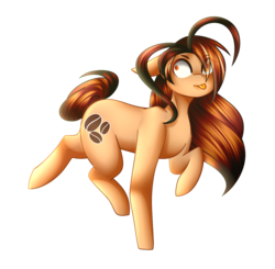 Size: 1697x1665 | Tagged: safe, artist:despotshy, oc, oc only, oc:coffee mane, earth pony, pony, female, mare, simple background, solo, tongue out, transparent background