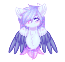 Size: 1372x1309 | Tagged: safe, artist:honeybbear, oc, oc only, oc:amber moon, pegasus, pony, bust, female, heterochromia, mare, portrait, simple background, solo, transparent background