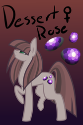 Size: 600x900 | Tagged: safe, artist:eppyminecart, oc, oc only, oc:dessert rose, earth pony, pony, icey-verse, female, gradient background, magical lesbian spawn, mare, next generation, offspring, parent:cheerilee, parent:marble pie, parents:marbilee, solo
