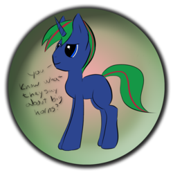 Size: 1500x1500 | Tagged: safe, artist:elvinenchant, oc, oc only, oc:elvinenchant, pony, unicorn, simple background, solo, speech, text, transparent background