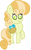 Size: 404x646 | Tagged: safe, artist:cottoncloudyfilly, junebug, earth pony, pony, g4, female, simple background, solo, white background