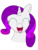 Size: 477x636 | Tagged: safe, artist:iffoundreturntorarity, rarity, pony, unicorn, g4, bust, cute, eyes closed, female, open mouth, raribetes, simple background, solo, transparent background