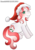 Size: 407x581 | Tagged: safe, artist:hannah66665, candy cane (g3), pony, g3, christmas, female, hat, holiday, looking at you, mare, santa hat, sitting, solo