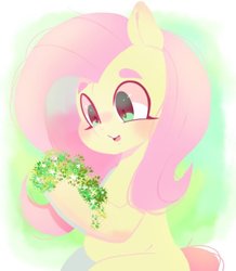 Size: 785x900 | Tagged: safe, artist:koto, fluttershy, pony, g4, cute, female, smiling, solo