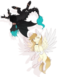 Size: 1024x1365 | Tagged: safe, artist:akiiichaos, oc, oc only, oc:lady, oc:willow, changeling, dragon, hybrid, pegasus, pony, bat wings, female, mare, simple background, transparent background
