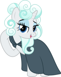 Size: 4079x5152 | Tagged: safe, artist:jhayarr23, rarity, pony, unicorn, g4, it isn't the mane thing about you, absurd resolution, alternate hairstyle, cape, cloud mane, female, lidded eyes, looking at you, mare, simple background, solo, transparent background, vector