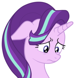 Size: 500x500 | Tagged: safe, artist:garreheld, starlight glimmer, pony, unicorn, g4, bust, female, portrait, sad, simple background, solo, transparent background, vector