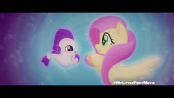 Size: 1280x720 | Tagged: safe, edit, edited screencap, screencap, fluttershy, sea poppy, pegasus, pony, seapony (g4), g4, my little pony: the movie, animated, baby, baby seapony (g4), bubble, clothes, cute, duo, eye contact, female, fin wings, fins, fish tail, flowing mane, flowing tail, foal, hnnng, looking at each other, looking at someone, mare, ocean, one small thing, open mouth, pattycakes, photo, picture of a screen, profile, purple eyes, seaponified, seapony fluttershy, seaquestria, see-through, shyabetes, smiling, smiling at each other, species swap, spread wings, tadfoal, tail, teeth, underwater, water, weapons-grade cute, wings