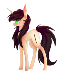 Size: 1481x1783 | Tagged: safe, artist:hyshyy, oc, oc only, oc:eliza, pony, unicorn, female, mare, simple background, solo, transparent background