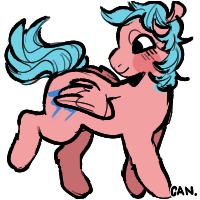 Size: 200x200 | Tagged: safe, artist:peachybats, firefly, pegasus, pony, g1, female, simple background, solo, transparent background