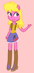 Size: 333x718 | Tagged: safe, artist:berrypunchrules, cherry berry, equestria girls, g4, boots, equestria girls-ified, female, shoes, solo