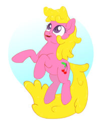 Size: 960x1088 | Tagged: safe, artist:haretrinity, cherry berry, earth pony, pony, g4, female, rearing, simple background, solo, transparent background