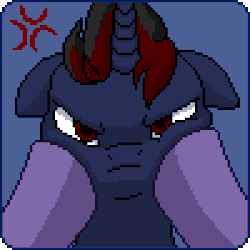 Size: 300x300 | Tagged: safe, artist:imreer, oc, oc only, earth pony, pony, unicorn, angry, animated, cheek squish, cross-popping veins, earth pony oc, female, floppy ears, grumpy, hooves, horn, looking at you, mare, offscreen character, pixel art, pov, squishy cheeks, unicorn oc, ych result