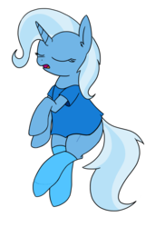 Size: 897x1308 | Tagged: safe, artist:wafflecakes, trixie, pony, g4, clothes, female, simple background, sleeping, socks, solo, transparent background