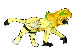 Size: 1500x1000 | Tagged: safe, artist:euspuche, oc, oc only, oc:mimic, griffon, animated, looking at you, male, paw pads, paws, simple background, transparent background, underpaw, walking
