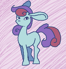 Size: 216x224 | Tagged: safe, artist:smirk, oc, oc only, earth pony, pony, animated, blank flank, floppy ears, frame by frame, gif, ms paint, pastel, squigglevision