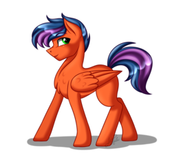 Size: 2200x2100 | Tagged: safe, artist:jack-pie, oc, oc only, pony, high res, looking back, male, simple background, smiling, solo, stallion, transparent background