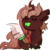 Size: 605x611 | Tagged: safe, artist:chirpy-chi, oc, oc only, changeling, brown changeling, changeling oc, chibi, commission, eyes closed, simple background, solo, tongue out, transparent background