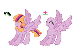 Size: 825x521 | Tagged: safe, artist:theponythatdraws, oc, oc only, oc:star field, pegasus, pony, base used, female, mare, offspring, parent:big macintosh, parent:twilight sparkle, parents:twimac, reference sheet, simple background, solo, spread wings, transparent background, wings