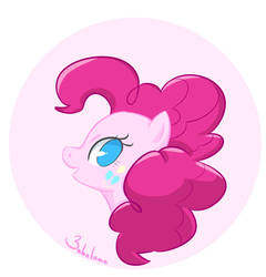 Size: 1280x1336 | Tagged: safe, artist:zaballama, pinkie pie, earth pony, pony, g4, button, cute, female, simple background, smiling, solo