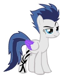 Size: 768x768 | Tagged: source needed, useless source url, safe, artist:wonderschwifty, oc, oc only, oc:switch, oc:switch storm, pegasus, pony, female, mare, recolor, simple background, solo, tattoo, white background
