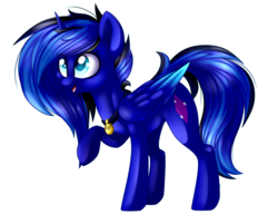 Size: 2600x2000 | Tagged: safe, artist:sodapopfairypony, oc, oc only, oc:diamond, alicorn, pony, collar, female, high res, mare, simple background, solo, transparent background