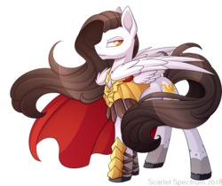 Size: 1024x861 | Tagged: safe, artist:scarlet-spectrum, oc, oc only, oc:aurelius, pegasus, pony, armor, commission, simple background, solo, transparent background