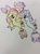 Size: 1936x2592 | Tagged: safe, artist:cloudyhan24, apple bloom, scootaloo, sweetie belle, earth pony, pegasus, pony, seapony (g4), unicorn, g4, my little pony: friendship is magic, surf and/or turf, cutie mark crusaders, dorsal fin, eyes closed, female, fish tail, hoofbump, horn, looking at each other, open mouth, purple mane, red mane, ribbon, sea-mcs, seaponified, seapony apple bloom, seapony scootaloo, seapony sweetie belle, simple background, smiling, species swap, tail, teeth, traditional art, trio, white background