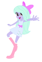 Size: 460x680 | Tagged: safe, artist:glittertiara, flitter, butterfly, equestria girls, g4, boots, equestria girls-ified, looking at you, raised leg, shoes, solo