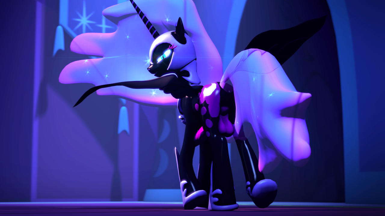 #1644814 - explicit, artist:lunar57, nightmare moon, pony, g4, 3d