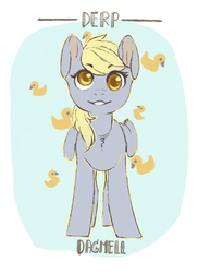 Size: 525x723 | Tagged: safe, artist:dagmell, derpy hooves, pegasus, pony, g4, female, smiling, solo