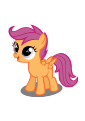 Size: 744x1052 | Tagged: safe, artist:nightoneverest, scootaloo, pegasus, pony, g4, cute, cutealoo, female, filly, simple background, solo, transparent background, vector