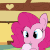 Size: 875x875 | Tagged: safe, artist:tjpones, pinkie pie, earth pony, pony, g4, animated, bust, cute, diapinkes, female, food, gif, hoof hold, ice cream, licking, mare, mlem, ponk, silly, solo, tongue out