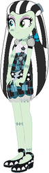 Size: 154x532 | Tagged: safe, artist:selenaede, artist:user15432, equestria girls, g4, barely eqg related, base used, bolts, clothes, dress, ear piercing, earring, equestria girls style, equestria girls-ified, frankenstein, frankie stein, hasbro, hasbro studios, high heels, jewelry, mattel, monster high, necktie, piercing, shoes, solo
