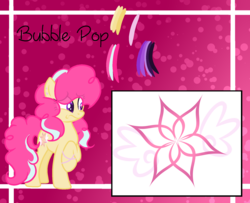 Size: 1792x1458 | Tagged: safe, artist:macaroonburst, oc, oc only, oc:bubble pop, earth pony, pony, female, mare, reference sheet, solo
