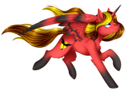 Size: 4920x3492 | Tagged: safe, artist:enghelkitten, oc, oc only, oc:oneiria fylakas, alicorn, pony, absurd resolution, alicorn oc, colored wings, colored wingtips, commission, female, mare, simple background, solo, transparent background