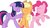 Size: 1200x675 | Tagged: safe, applejack, pinkie pie, twilight sparkle, alicorn, earth pony, pony, g4, eyes closed, female, floppy ears, mare, open mouth, raised hoof, simple background, smiling, trio, twilight sparkle (alicorn), white background, xd