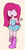 Size: 400x796 | Tagged: safe, artist:pinkievonvamp, pinkie pie, vampire, equestria girls, g4, clothes, cute, cuteamena, dress, fangs, female, pinkamena diane pie, simple background, solo, watermark, yellow background