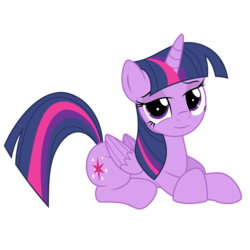 Size: 2000x2000 | Tagged: safe, artist:ashidaru, twilight sparkle, alicorn, pony, g4, female, high res, looking at you, prone, simple background, solo, transparent background, twilight sparkle (alicorn), vector