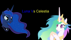 Size: 1280x720 | Tagged: safe, artist:fiery_lightning, princess celestia, princess luna, alicorn, pony, g4, duo, jewelry, open mouth, open smile, regalia, royal sisters, siblings, sisters, smiling, youtube link