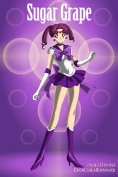 Size: 400x600 | Tagged: safe, artist:azaleasdolls, artist:dreamnoteprincess, sugar grape, human, equestria girls, g4, dolldivine, female, humanized, sailor moon (series), sailor senshi, sailor senshi maker, solo