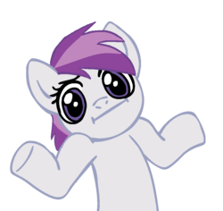 Size: 998x941 | Tagged: safe, artist:imaplode, sugar grape, pony, g4, meme, shrug, shrugpony, solo, wingless