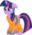 Size: 5265x5753 | Tagged: safe, artist:deyrasd, twilight sparkle, alicorn, pony, g4, absurd resolution, blushing, bound wings, chains, clothes, cuffs, female, padlock, prison outfit, prisoner ts, simple background, solo, transparent background, twilight sparkle (alicorn), vector