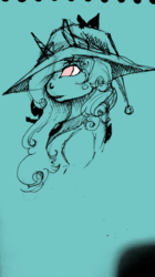 Size: 1079x1920 | Tagged: safe, artist:pantheracantus, oc, oc only, pony, colored, hat, simple background, sketch, sketch dump, stand, witch hat