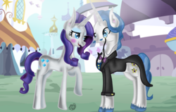 Size: 1325x845 | Tagged: safe, artist:commandereclipse, fancypants, rarity, pony, g4, female, male, ship:raripants, shipping, straight