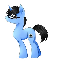 Size: 1500x1596 | Tagged: artist needed, source needed, safe, oc, oc only, oc:tinker doo, pony, unicorn, glasses, male, solo
