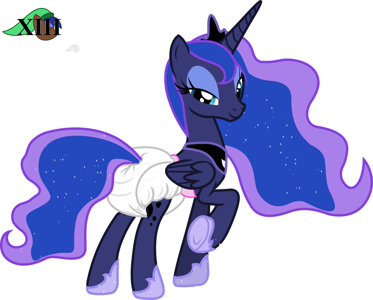 1623967 Suggestive Artist Mlpcutepic Princess Luna G4 Diaper Diaper Fetish Female